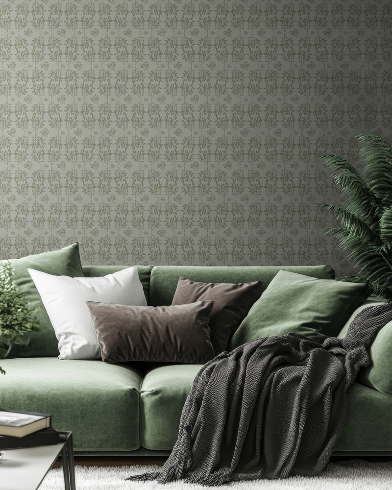 Picture of Fargesammensetning Bouquet de Roses mirror in Green - 1032101-01 - 04807-01